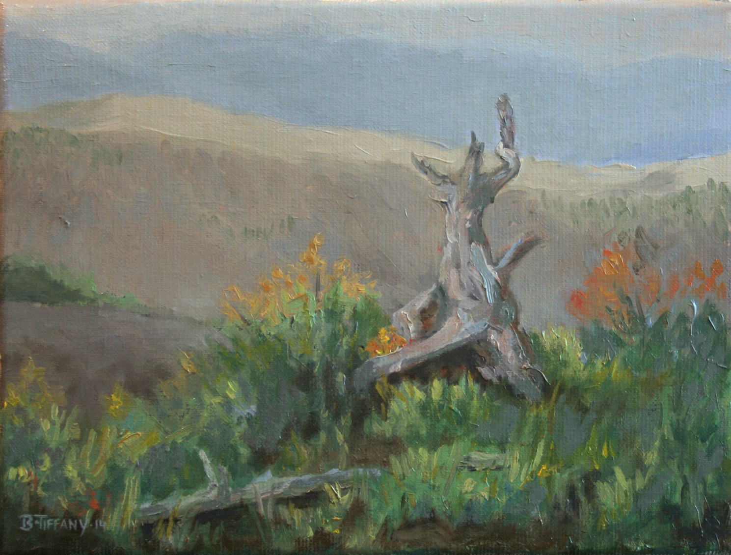 art-week-2 Landscape high mountain painting